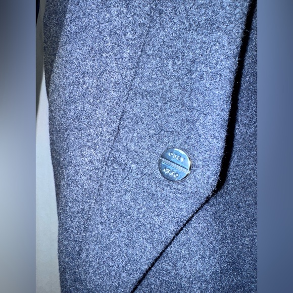 Obey Navy Classic Longline Bomber Coat Varsity Jacket Women’s XS - Picture 6 of 16